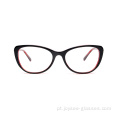 Moda Novo estoque Rim Full Cat Eye Acetato EyeGlasses Frames